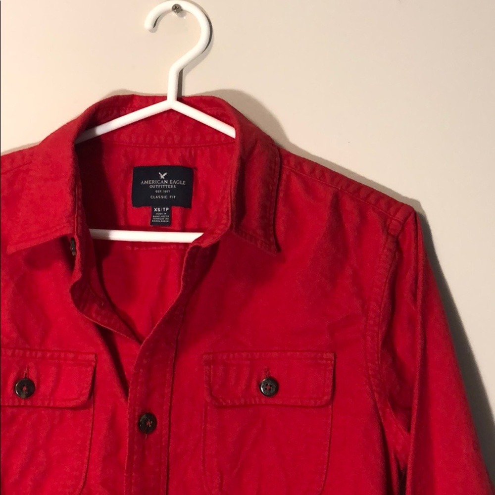 Red Flannel Button Up
